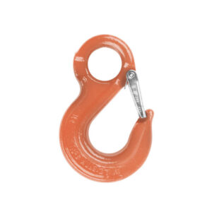 Gancio sling con occhiolo e sicurezza grado 100