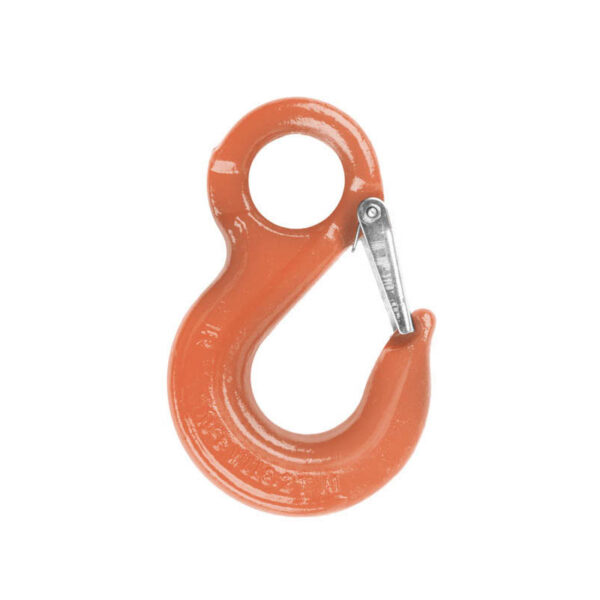 Gancio sling con occhiolo e sicurezza grado 100